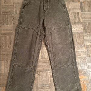 Zara Men's Cargo Pants in Olive